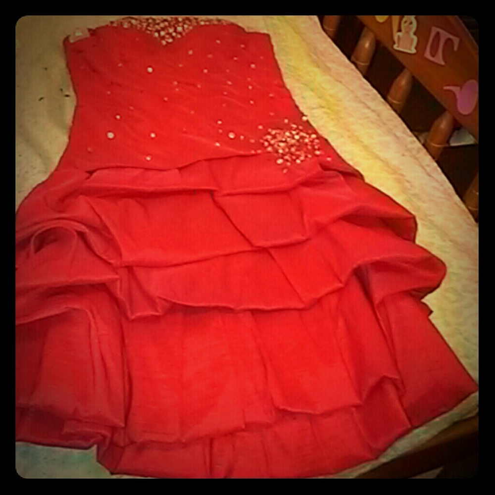 Brand Cindy red with diamond glitters size S